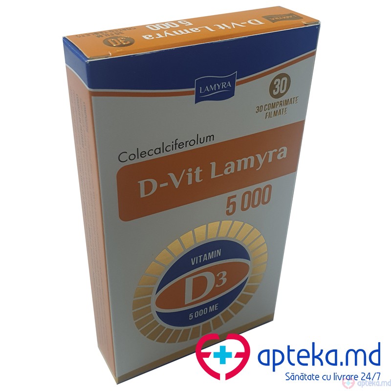 D-Vit Lamyra comprimate filmate 5000 UI N30x1