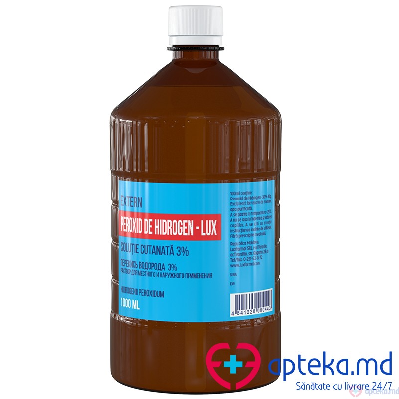 Peroxid de hidrogen-LUX 3% 1000ml N1