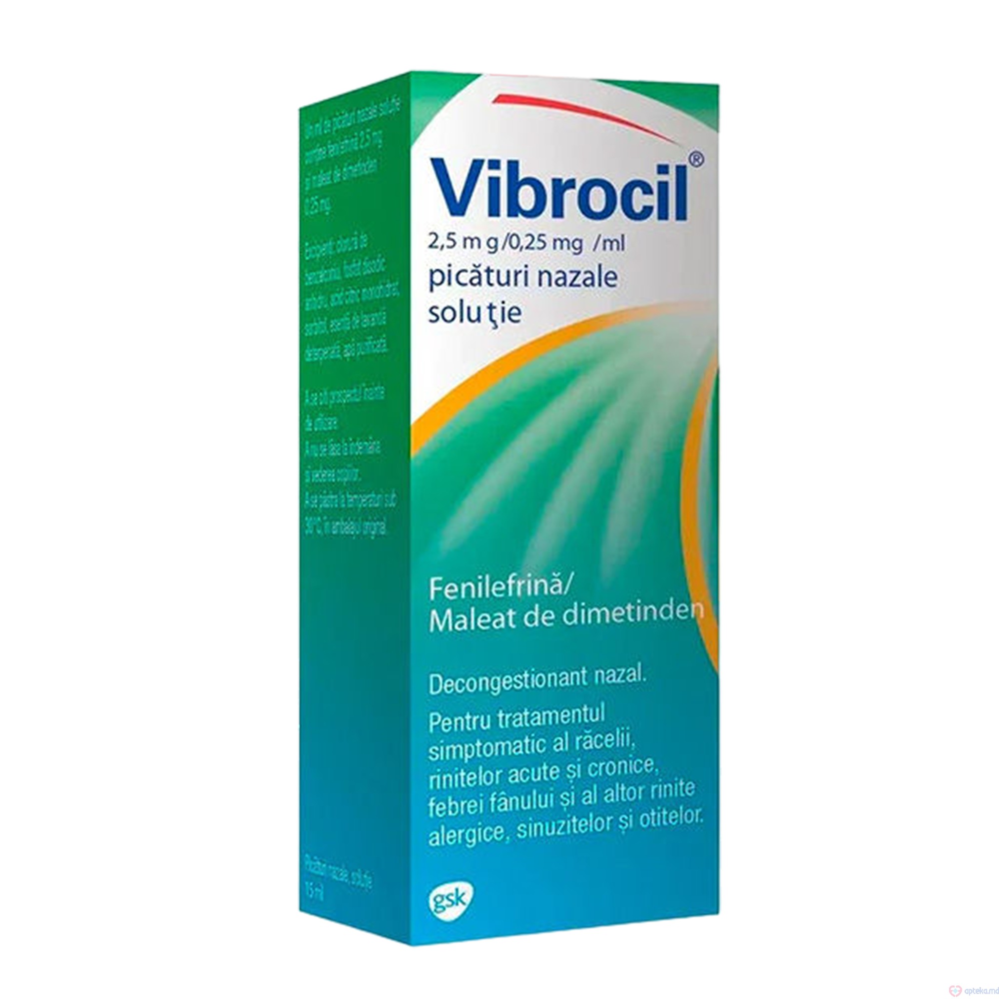 Vibrocil 2,5 mg/0,25 mg/ml spray nazal, solutie 15 ml N1