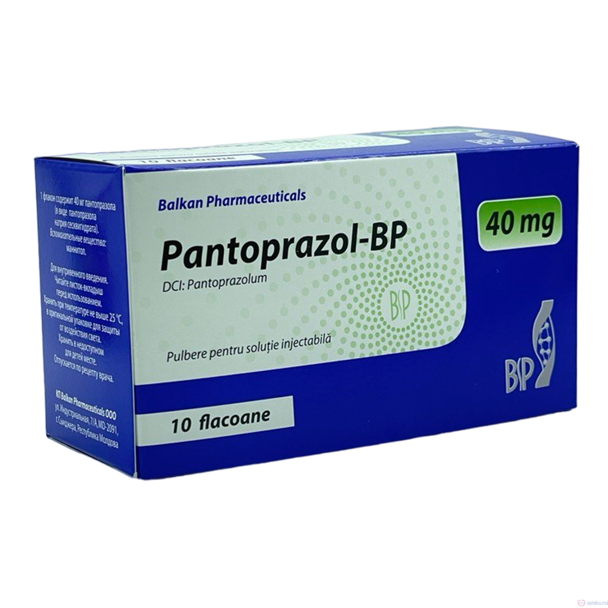 Pantoprazol-BP pulb./sol. inj. 40 mg N10