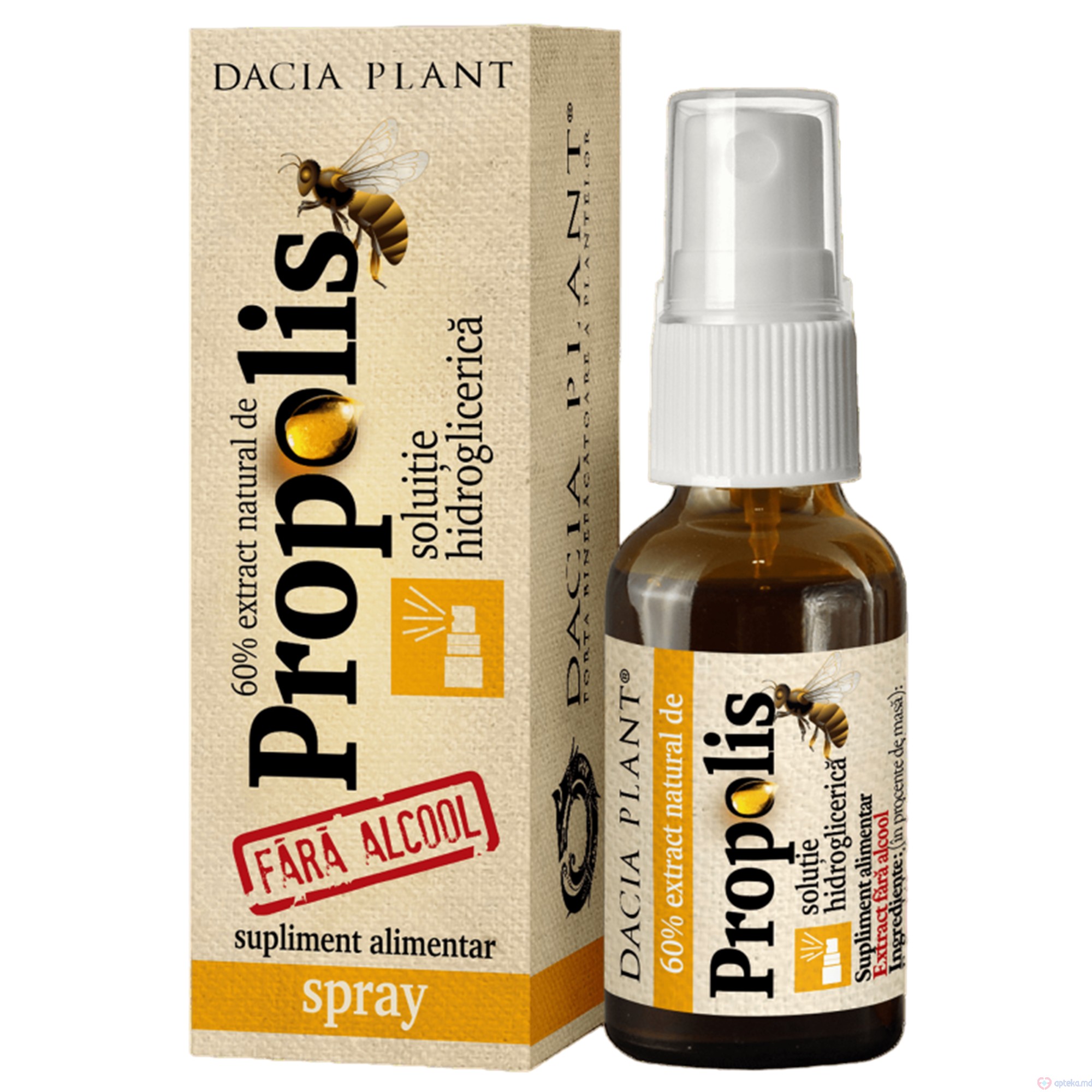 Propolis fara  alcool cu picurator 20 ml N1