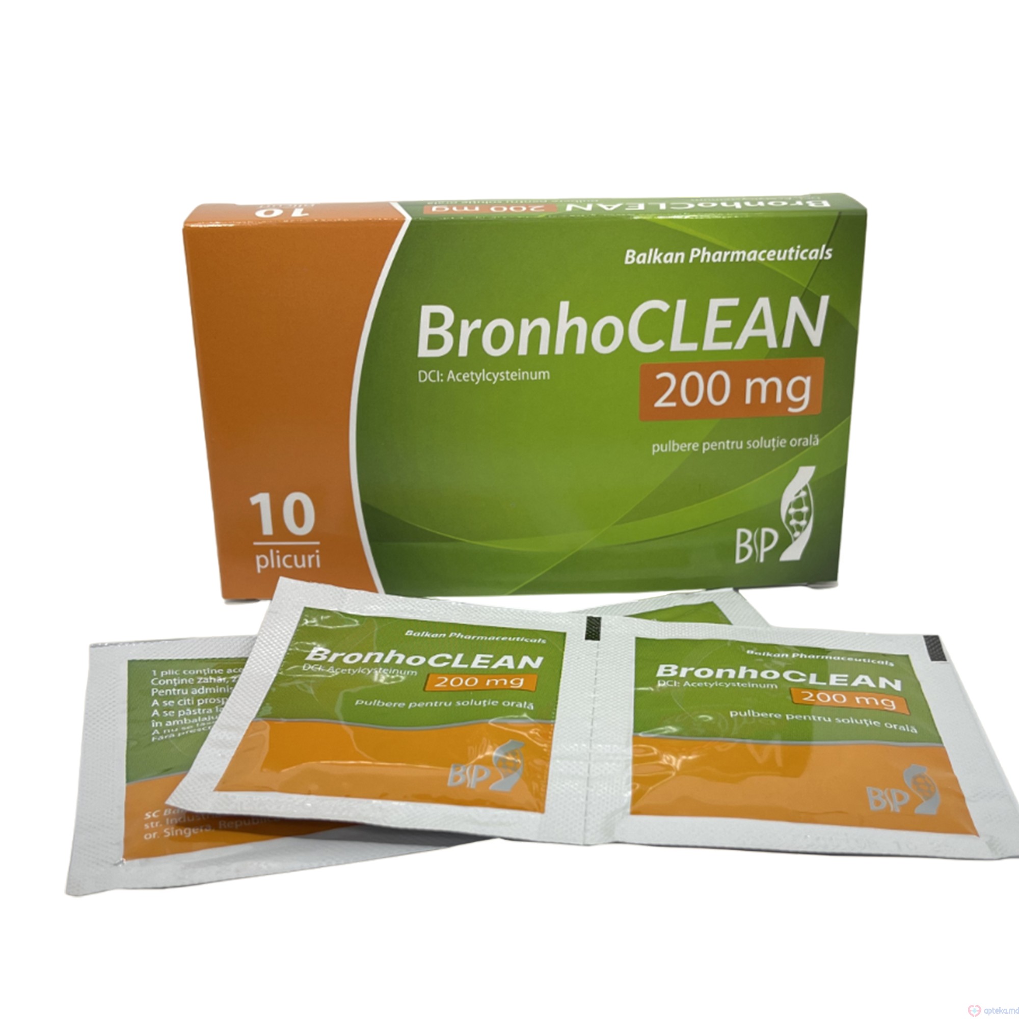 Bronhoclean pulb./sol. orala 200 mg 3 g N2x5