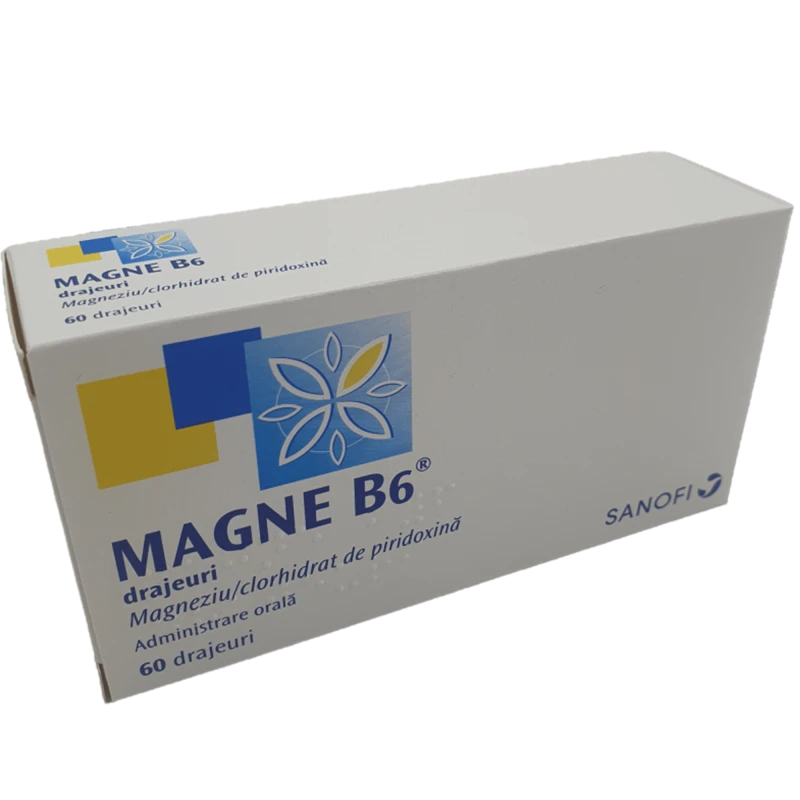 Магне Б6, драже 470мг/5мг, N20x3 Магне Б6, драже 470мг/5мг, N20x3