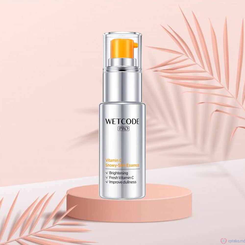 Wetcode Esenta cu Vitamina C pentru albirea pielii "Snowy-Skin" 30 ml