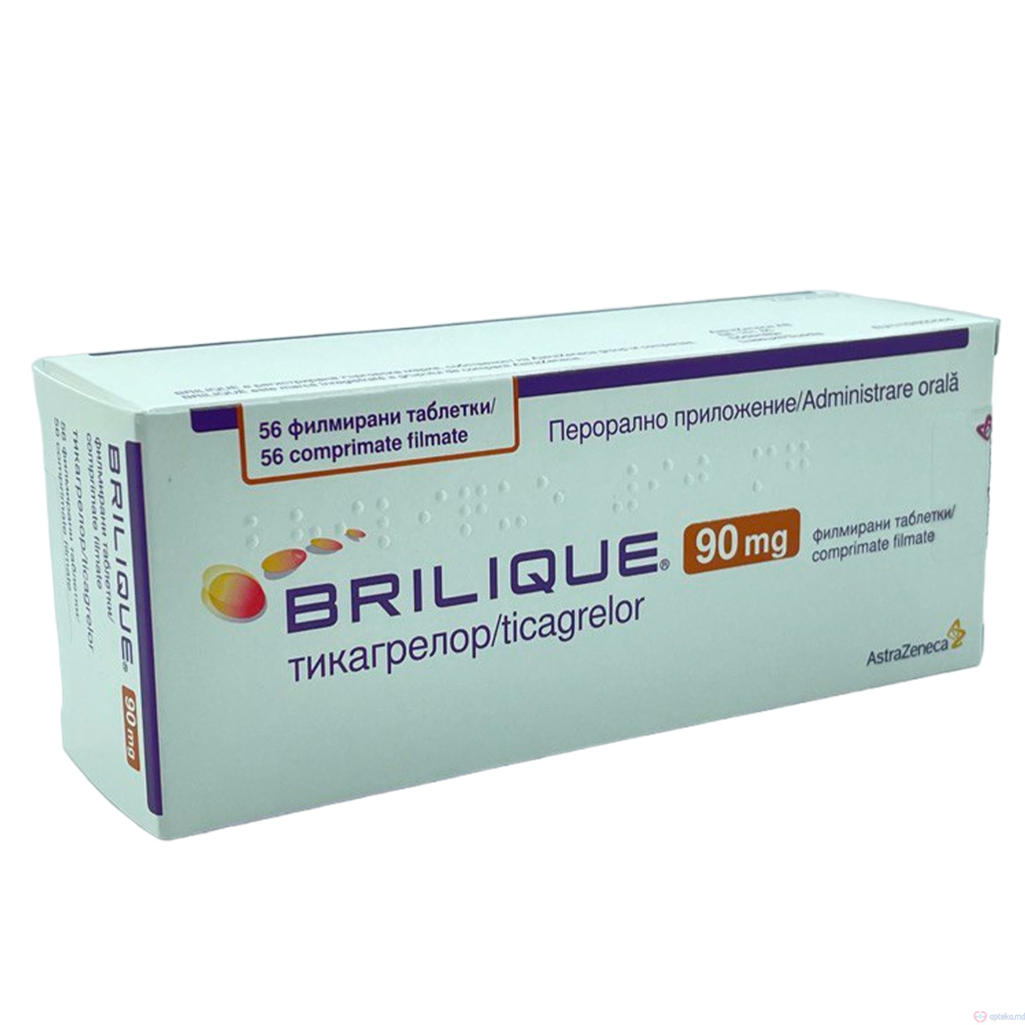 Brilique comprimate filmate 90 mg N14x4