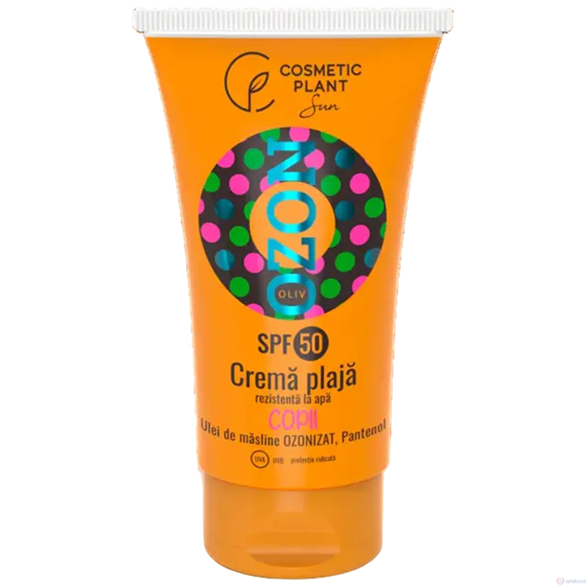 Cosmetic Plant Crema plaja p/u copii OZON SPF 50 rezistenta la apa 150ml