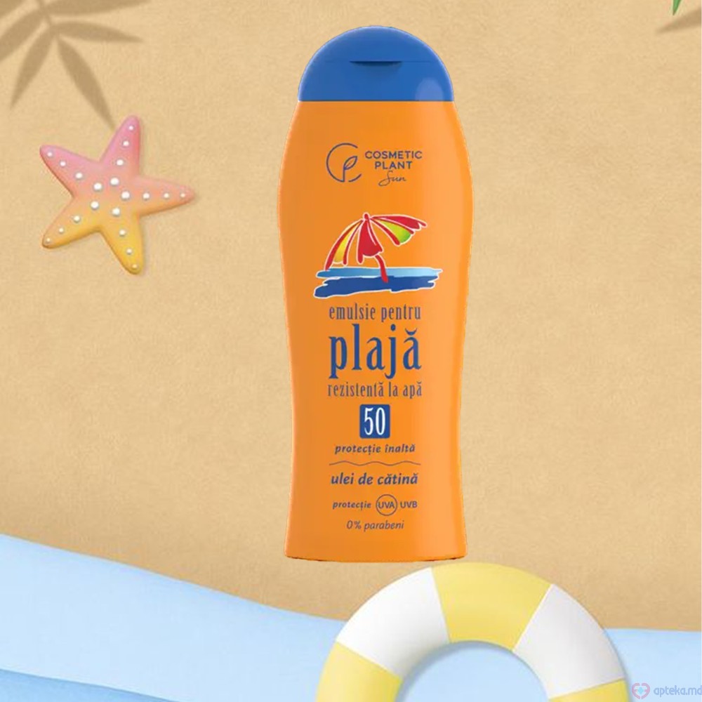 Cosmetic Plant Emulsie plaja SPF 50 rezistenta la apa 200ml