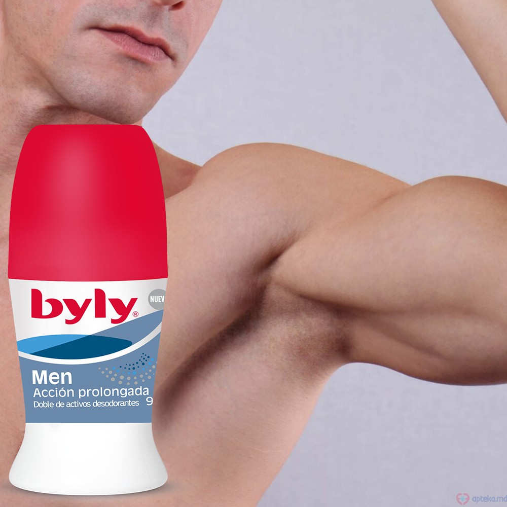 Byly Antiperspirant-Deodorant Roll p/u barbati 72H, 50ml