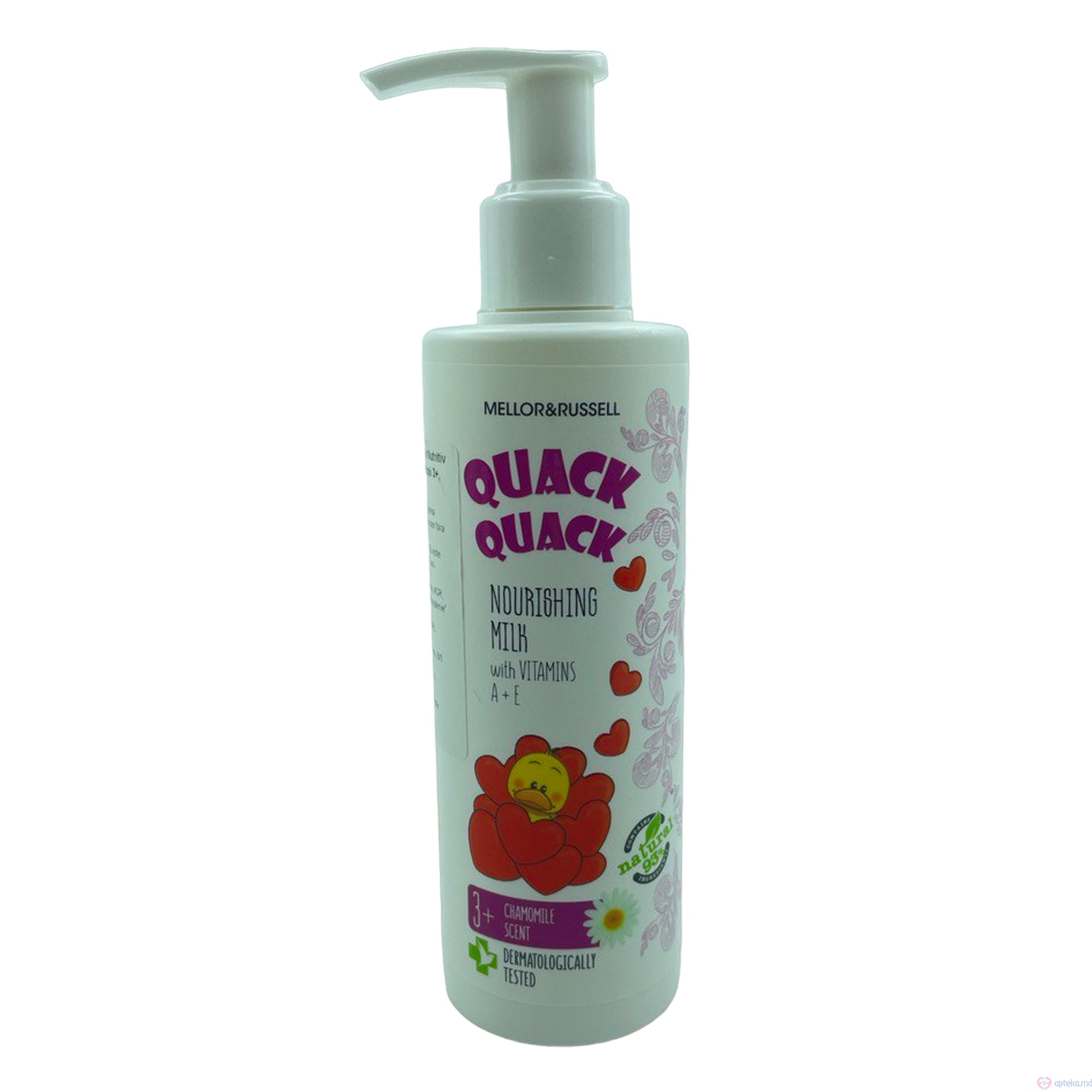 Quack Quack Laptisor Nutritiv cu vitam. A+E p/u copii 3+, 200ml