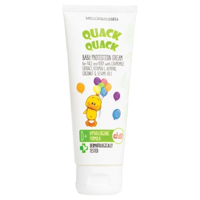 Quack Quack Crema protectoare p/u copii impotriva vantului/intemp. fata si corp 0+, 75ml