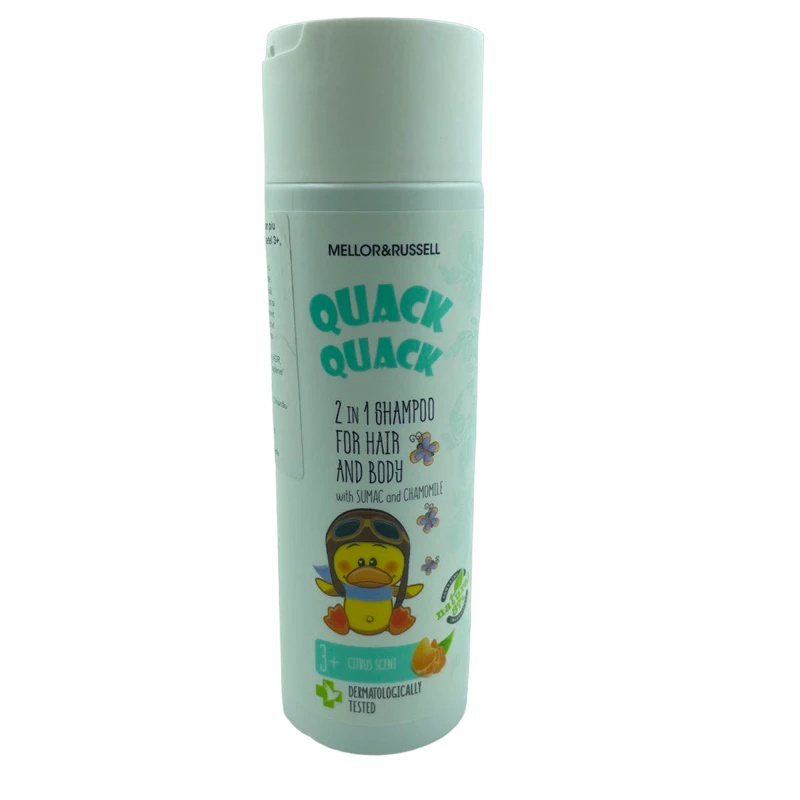 Quack Quack Sampon p/u copii cu sumac si musetel 3+, 200ml