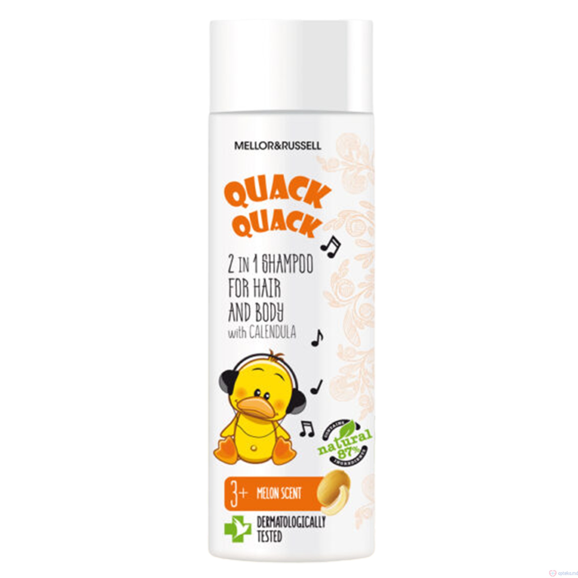 Quack Quack Sampon pentru copii cu galbenele 3+ , 200ml