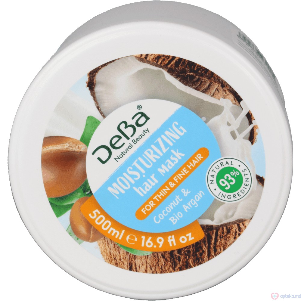 DeBa Masca p/u par cu nuca de cocos si argan, 500ml