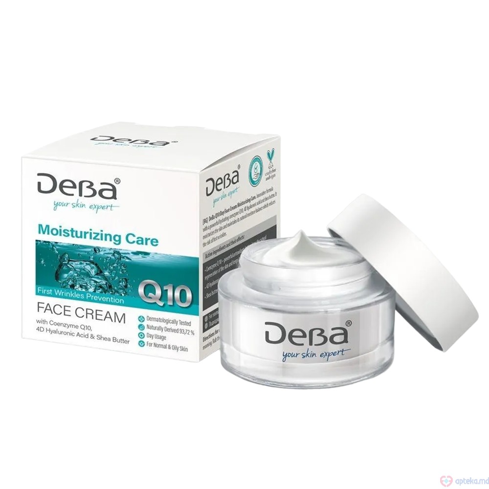 DeBa Crema p/u fata de zi hidratanta Q10, 50ml