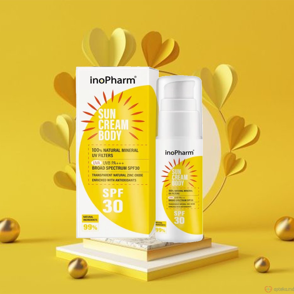 InoPharm Солнцезащитный крем для тела SPF30, 100g