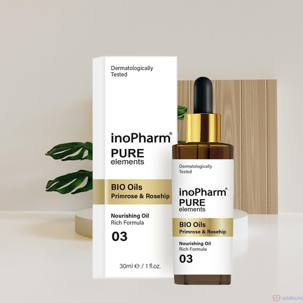 InoPharm Ser p/u fata cu uleiuri BIO de primula si macies, 30ml