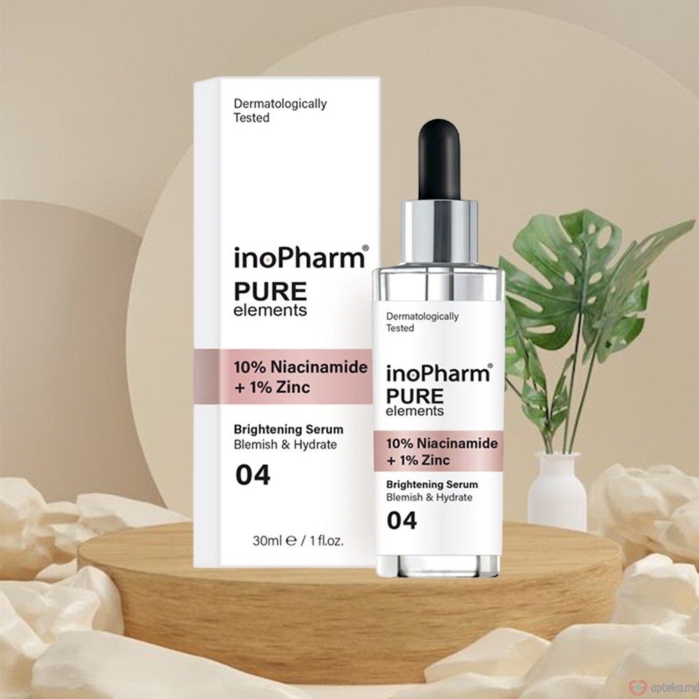 InoPharm Сыворотка для лица 10% с ниацинам.+1% цинка 30мл