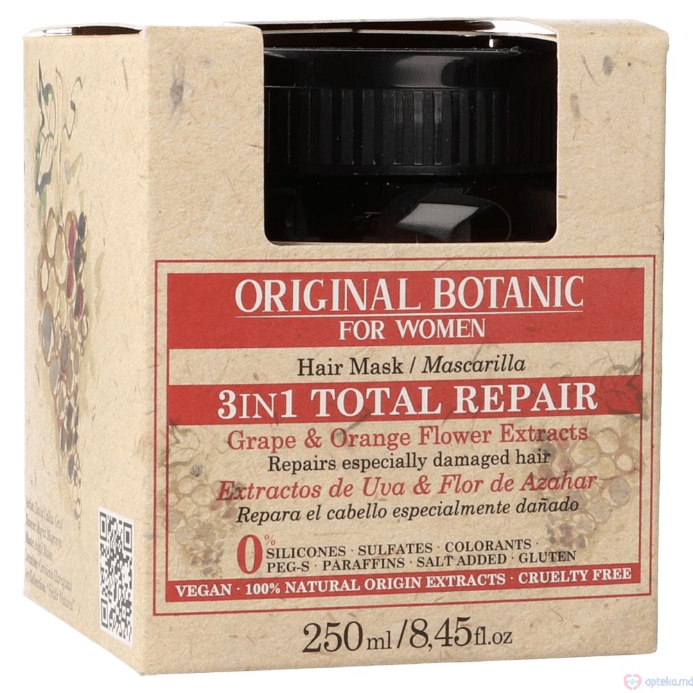 Original Botanic Masca p/u par revitalizanta fara sulfati 250ml