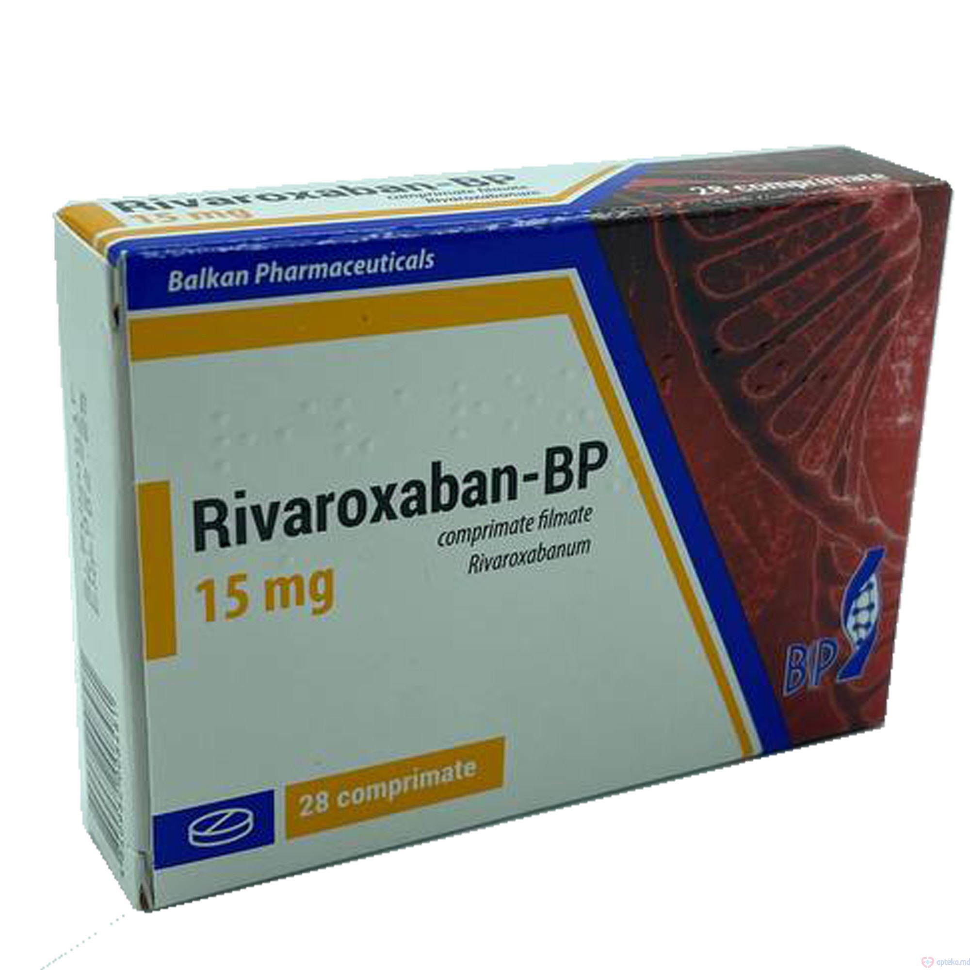 Rivaroxaban-BP comp. film. 15 mg N14x2