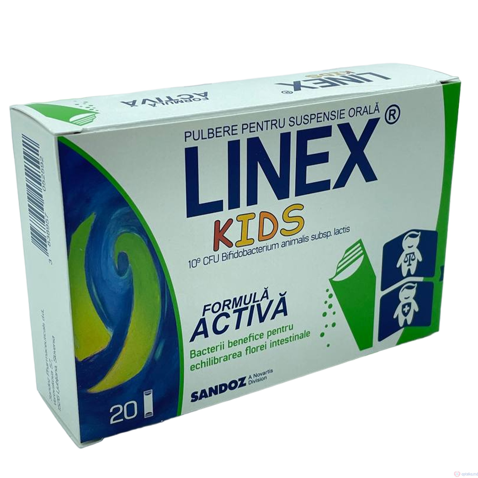 Linex Kids pulb p/u susp orala 1,5 g N20