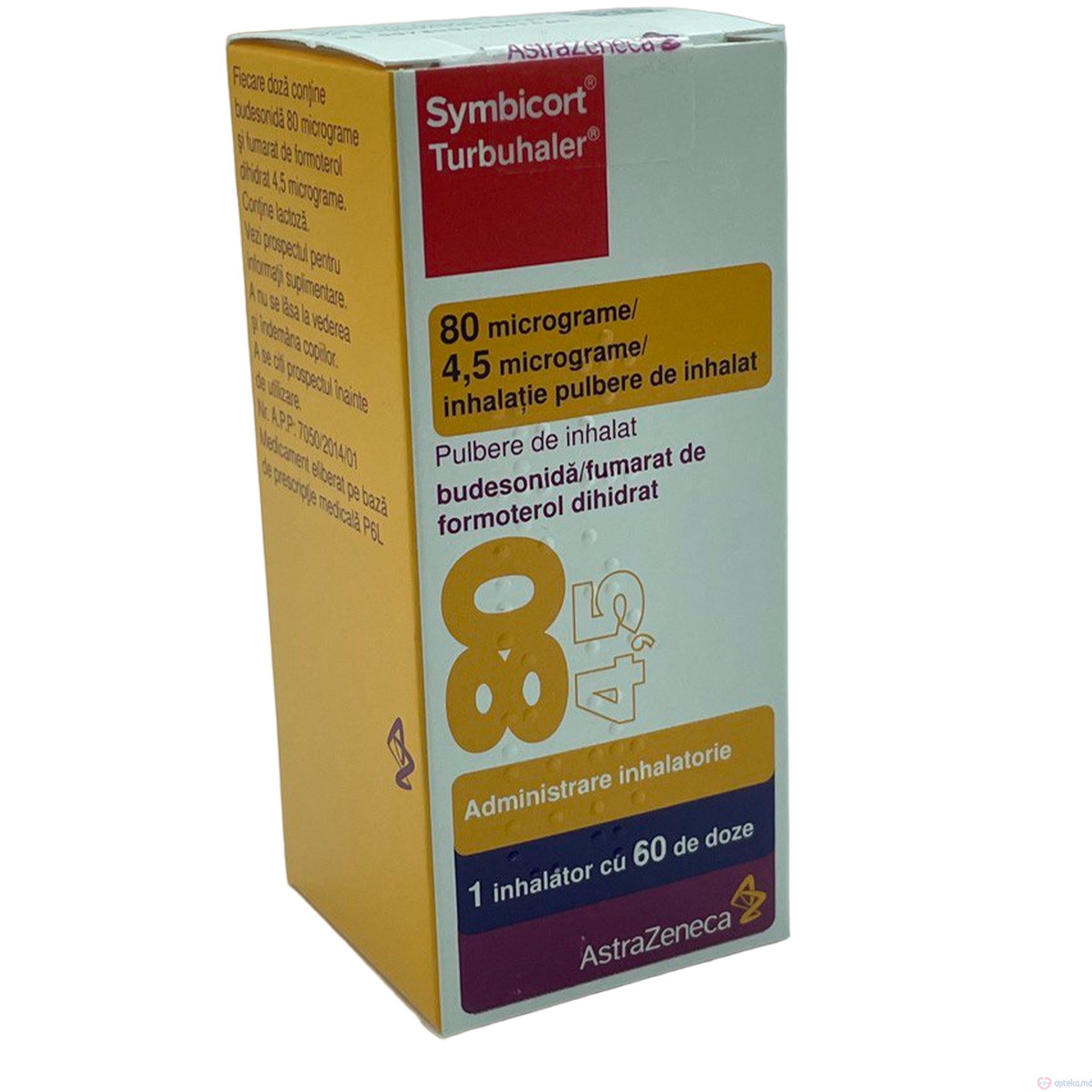 Symbicort TBH pulb. de inhalat 80ug/4,5g 60ds N1