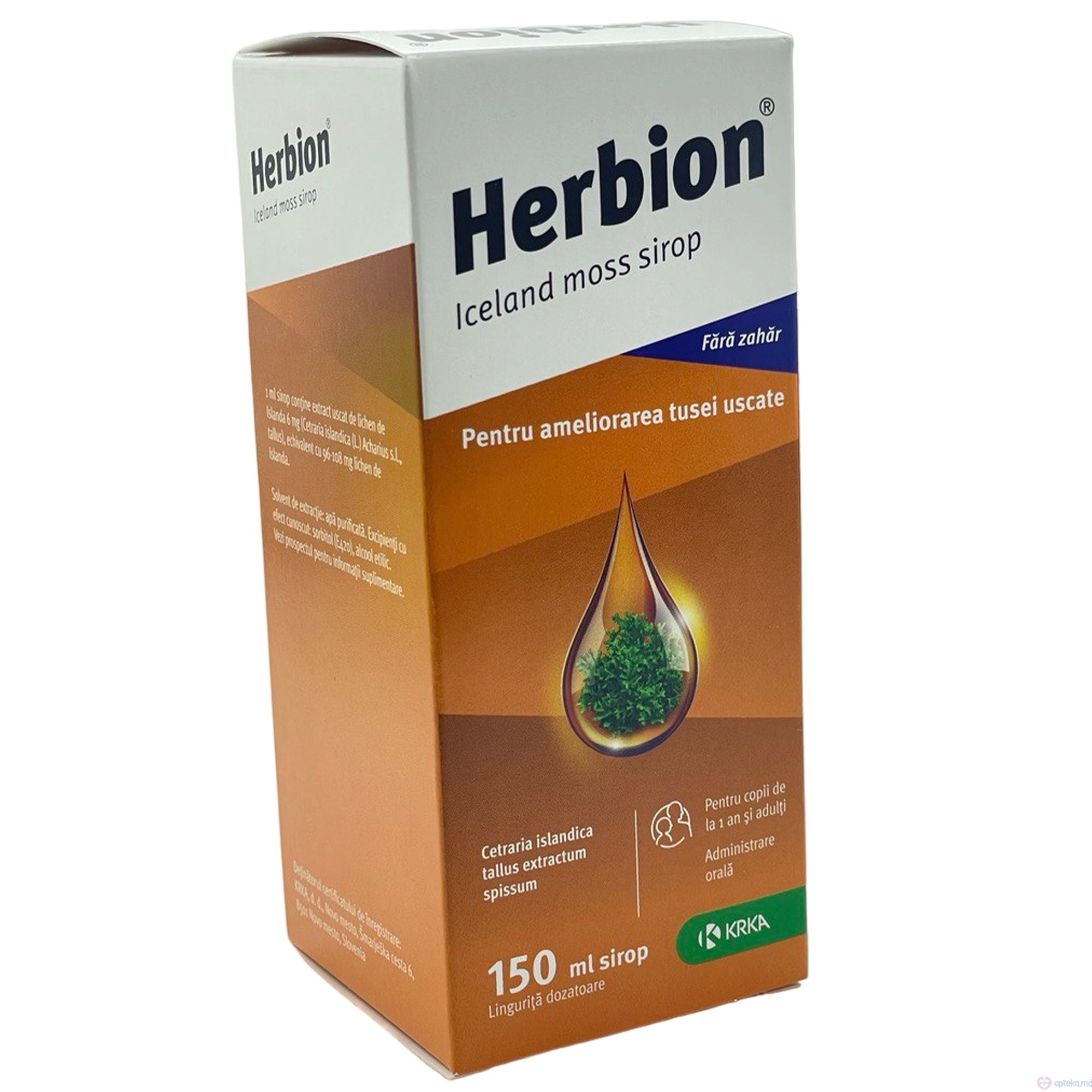 Herbion Iceland moss sirop 6 mg/ml 150 ml N1