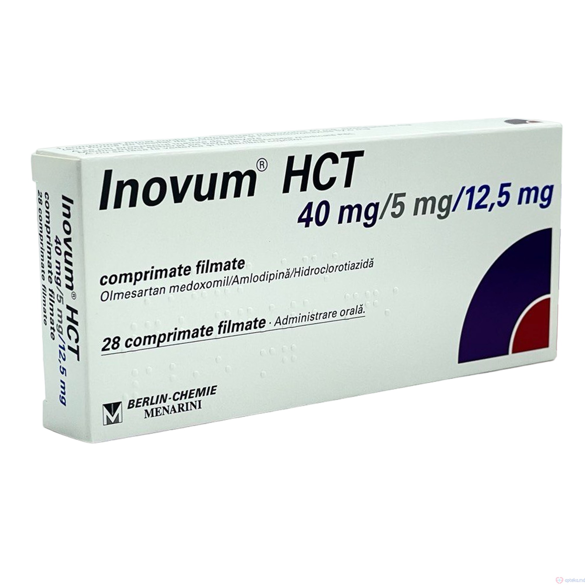 Inovum HCT comp. film. 40 mg/5 mg/12.5 mg N14x2