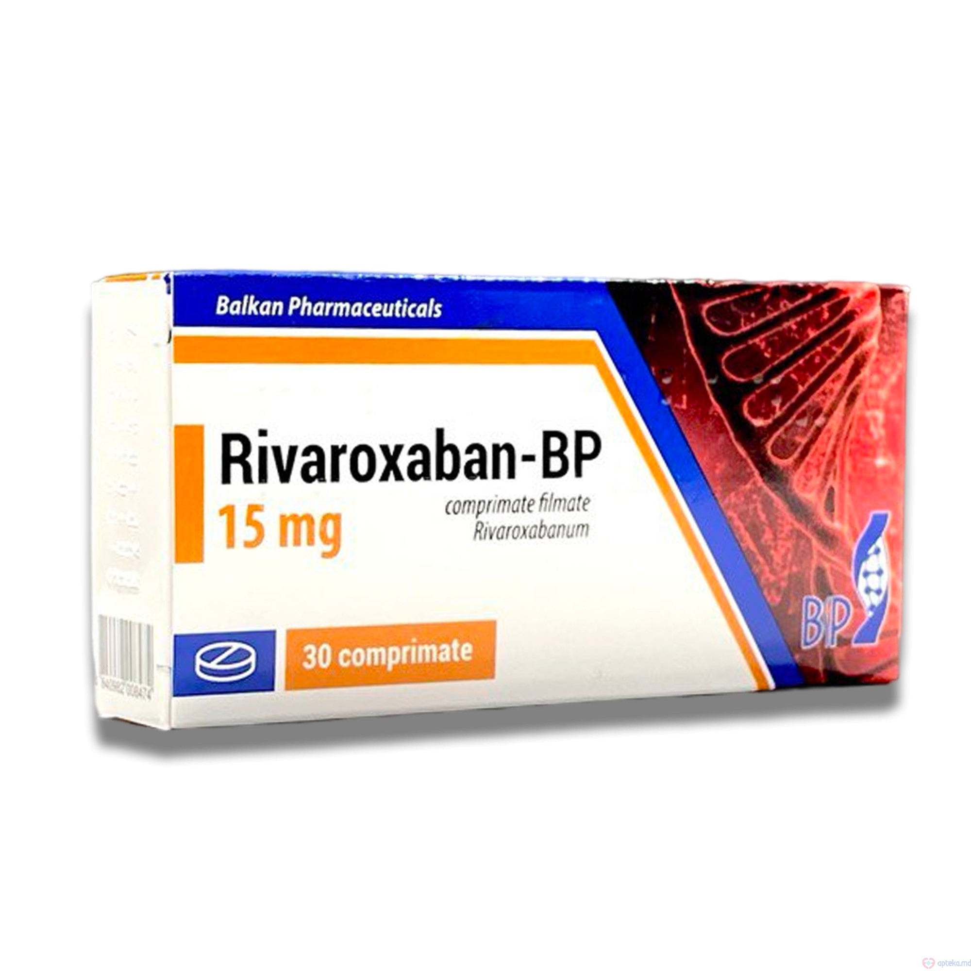 Rivaroxaban-BP comp. film. 15 mg N10x3