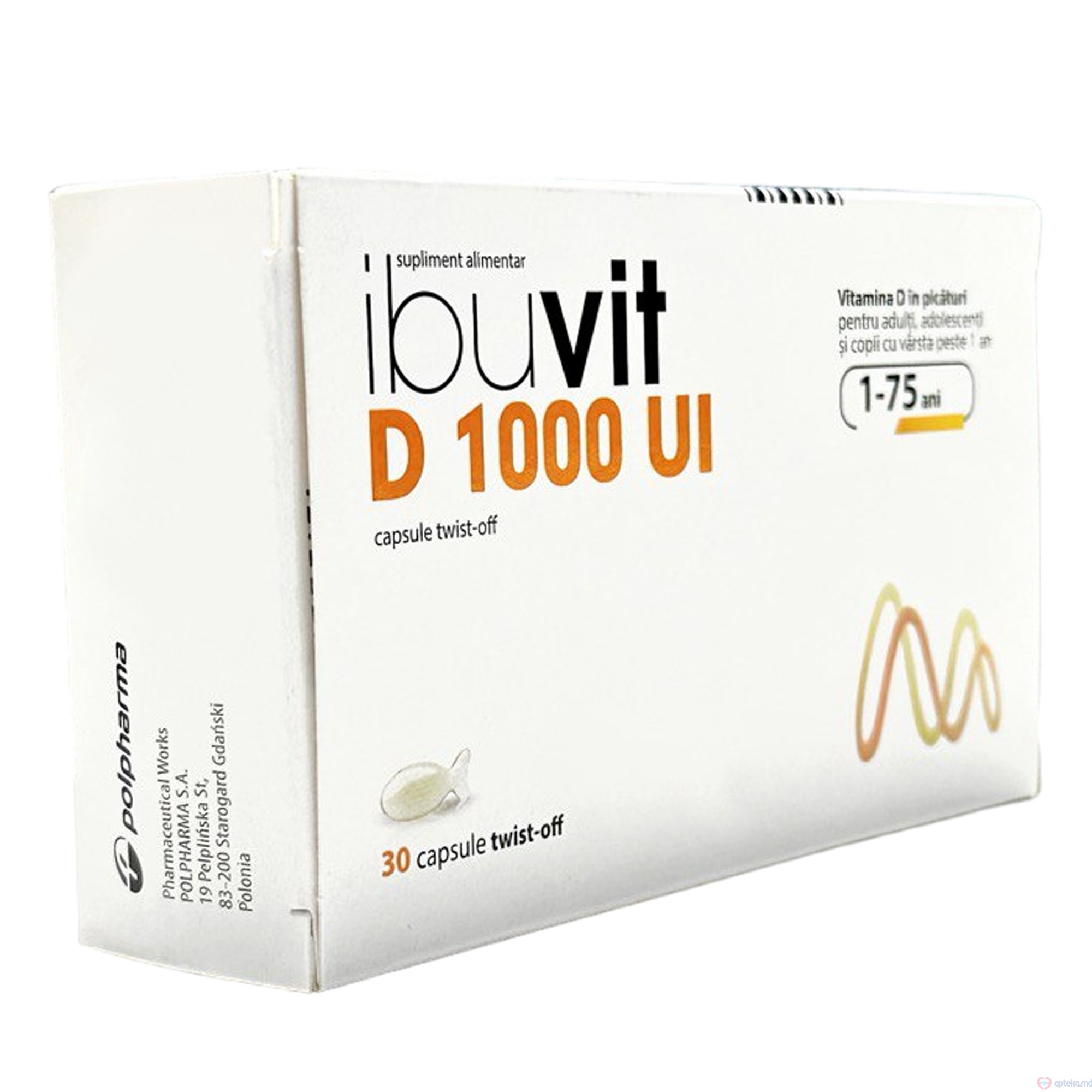 Ibuvit D 1000 UI caps. N15x2