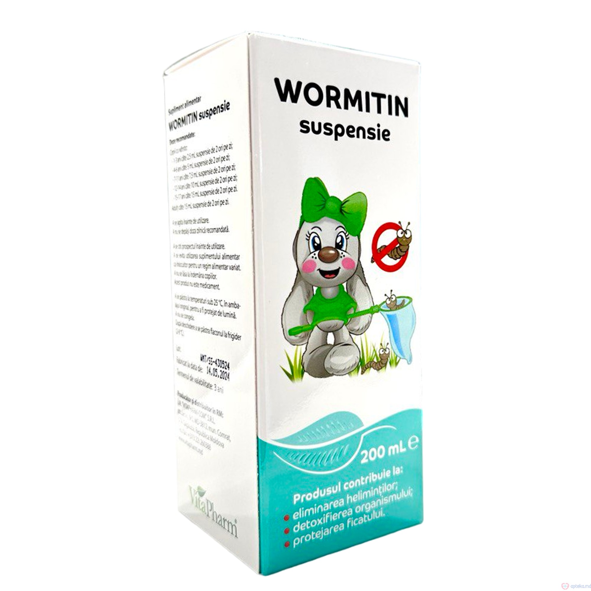 Wormitin suspensie 200 ml