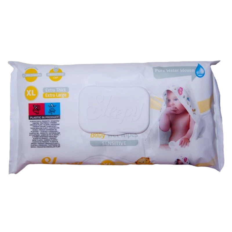 Салфетки влажные Слипи  Sensitive XL N50