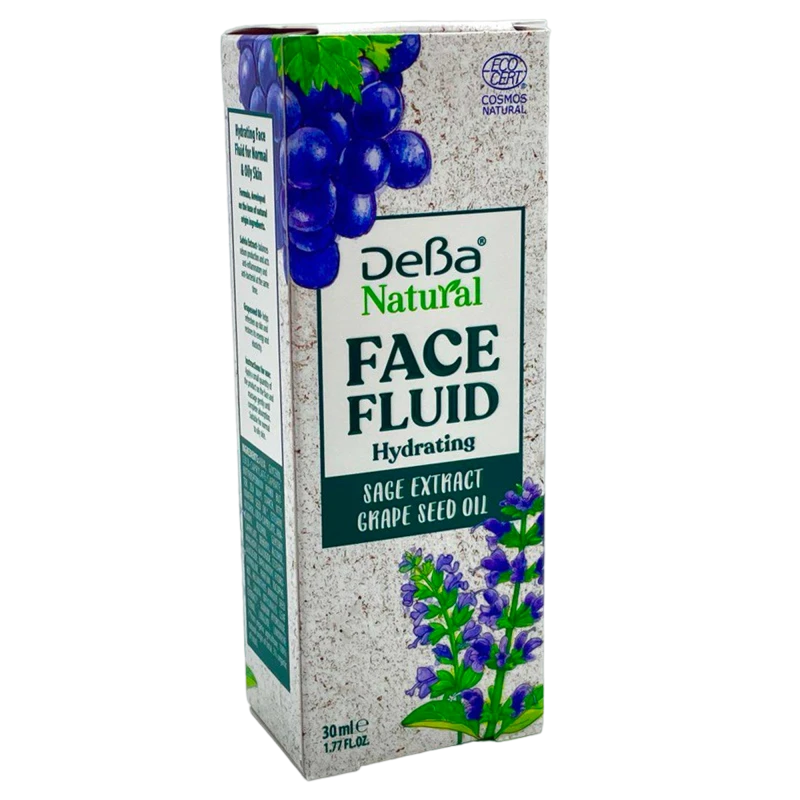 DeBa Fluid hidratant p/u fata cu extract de salvie piele normala si grasa 30 ml