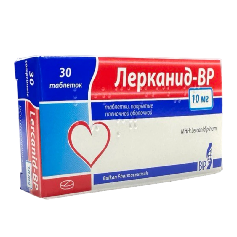 Лерканид-BP таб. п/обол. 10 мг N10x3 Лерканид-BP таб. п/обол. 10 мг N10x3