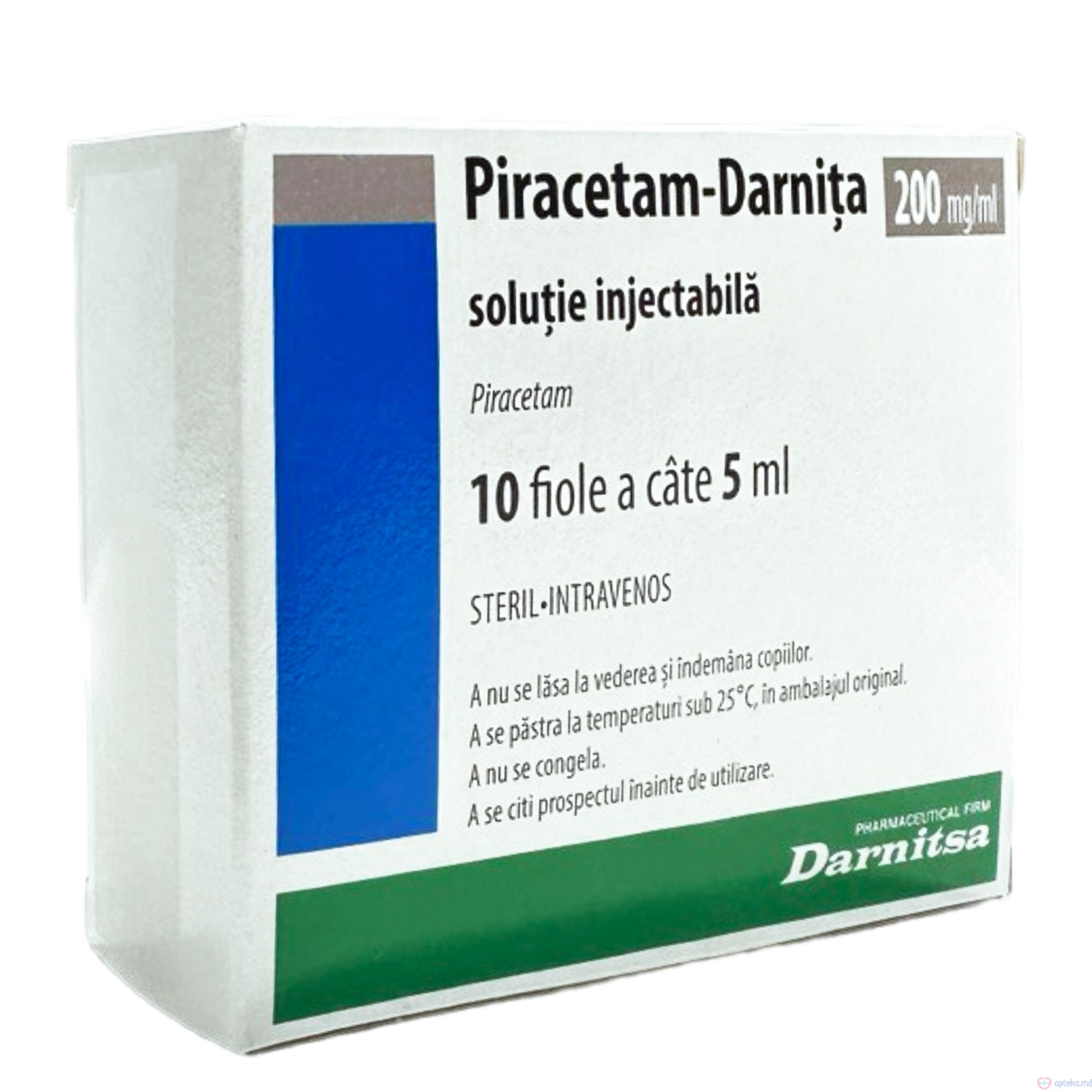 Piracetam-Darnita sol. inj. 200 mg/ml 5 ml N10