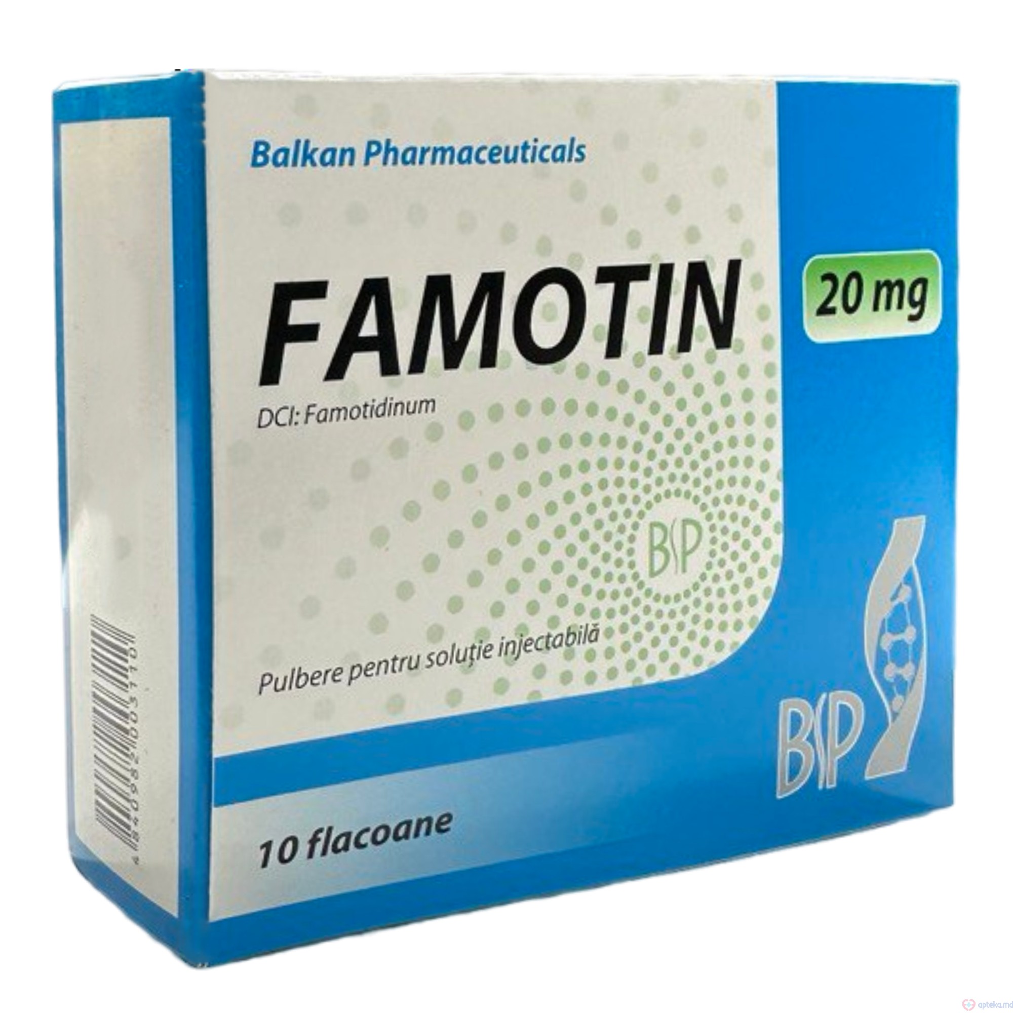 Famotin pulb. p/u sol. inj. 20 mg N5x2