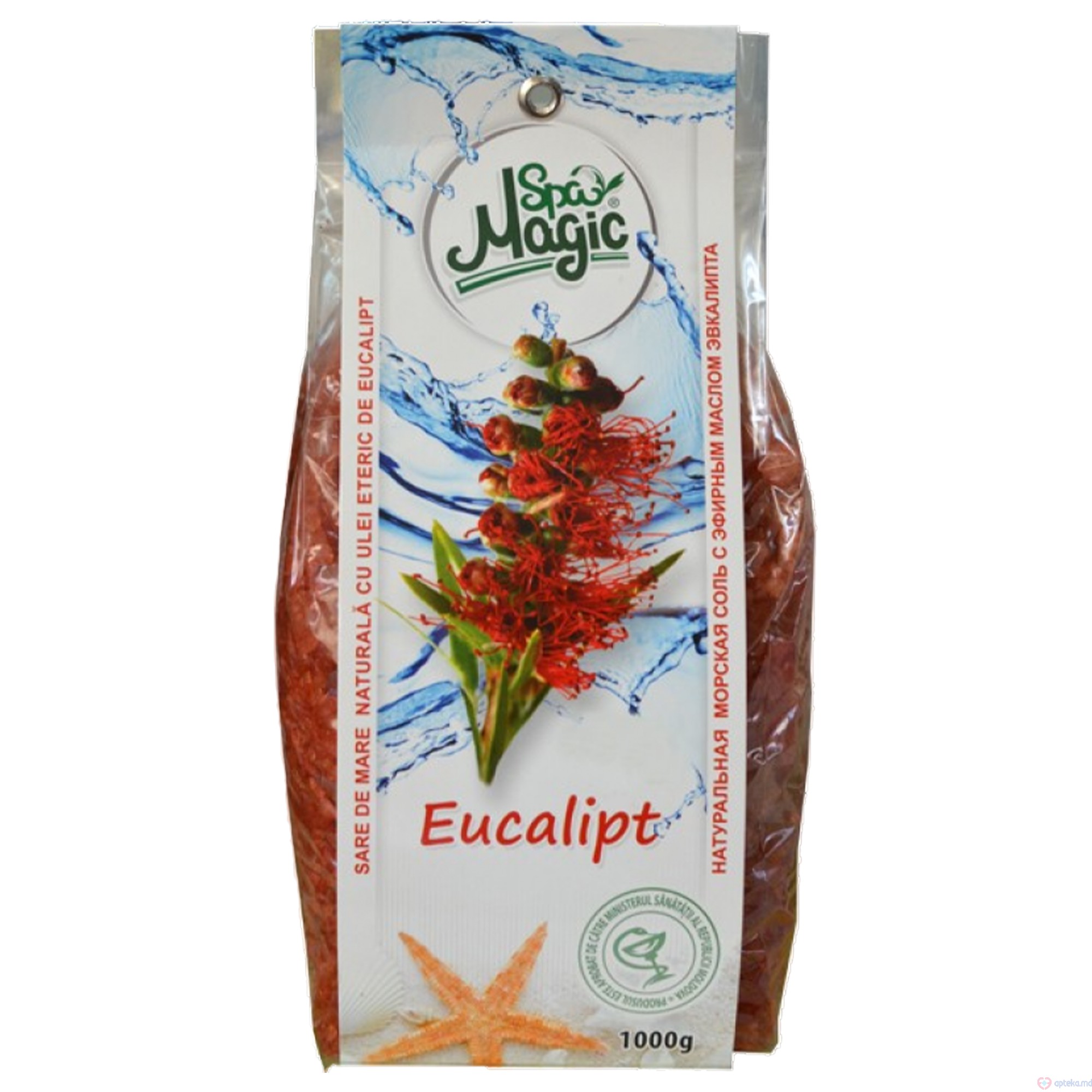 Sare de mare  MAGIC SPA Eucalipt 1kg (пакет)