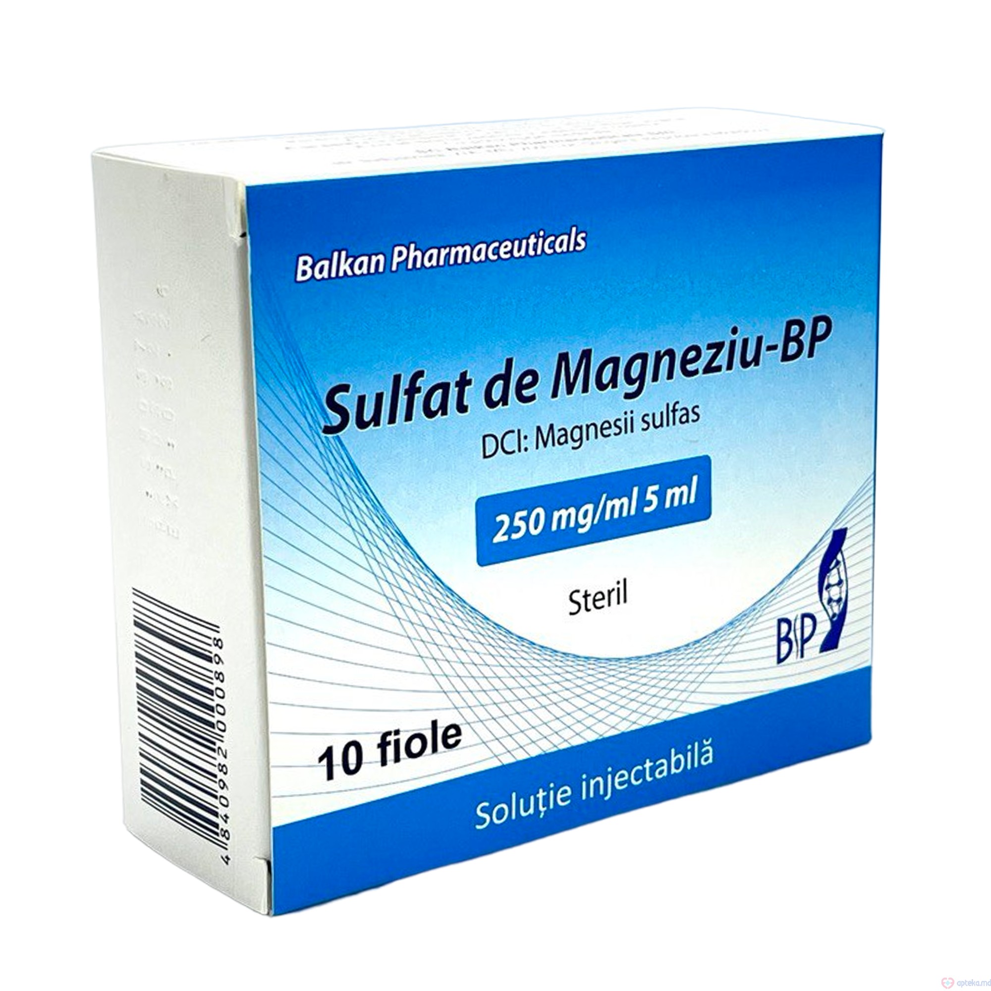 Sulfat de magneziu-BP sol. inj. 250 mg/ml 5 ml N10