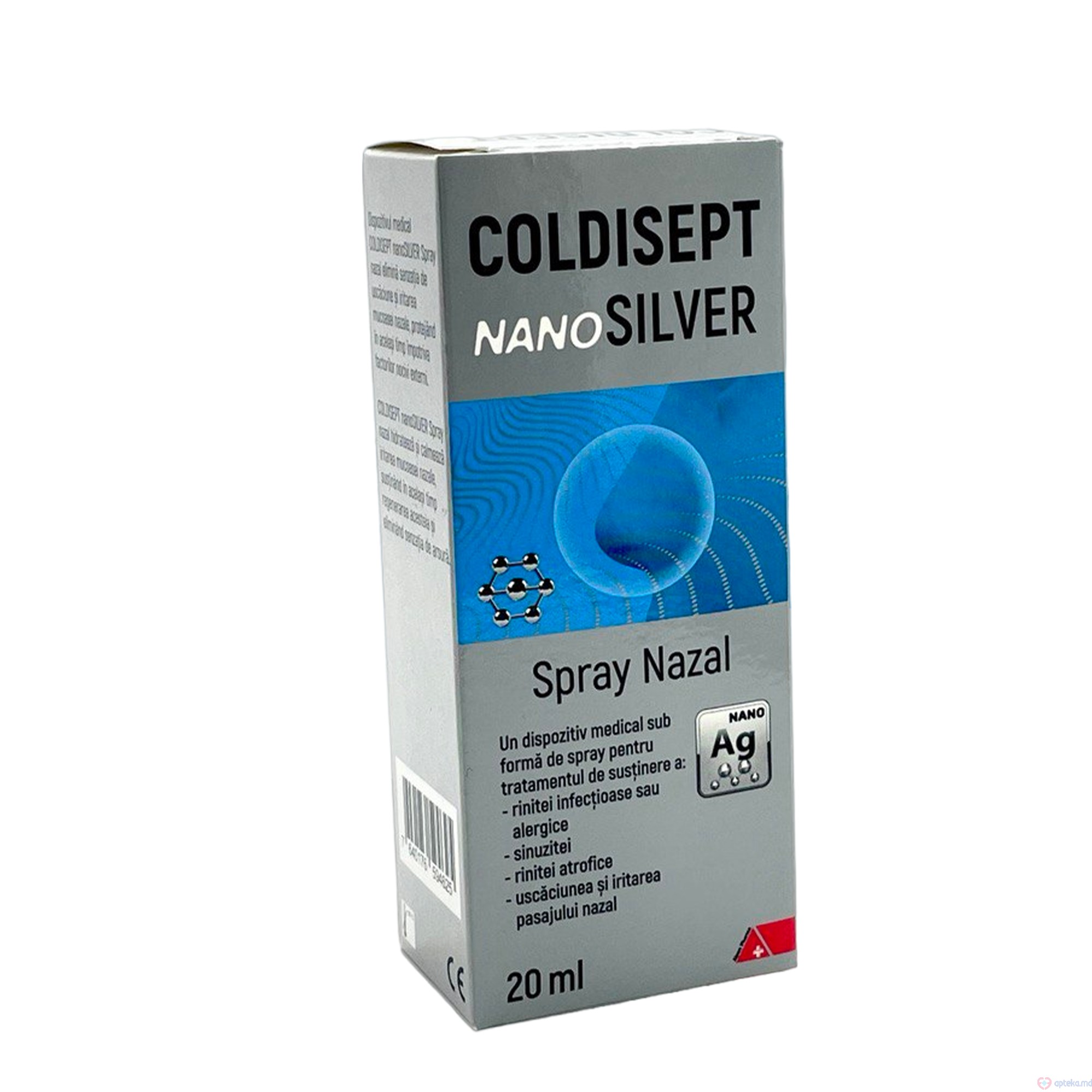 Coldisept Nanosilver spray nazal 20 ml