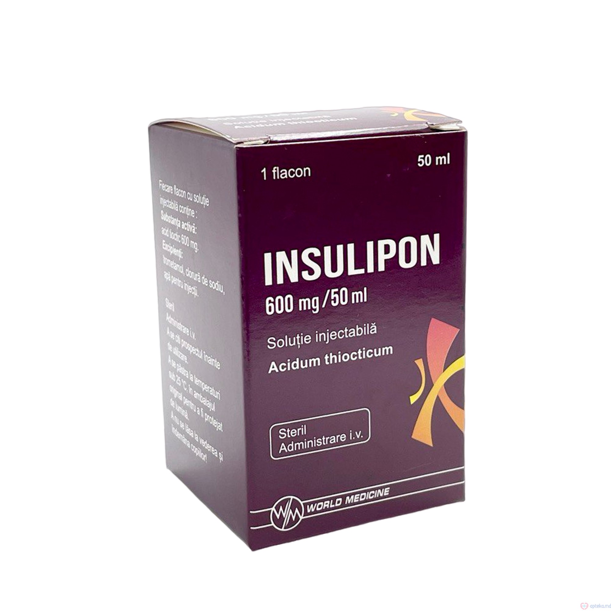 Insulipon sol. inj. 600 mg/50 ml 50 ml N1