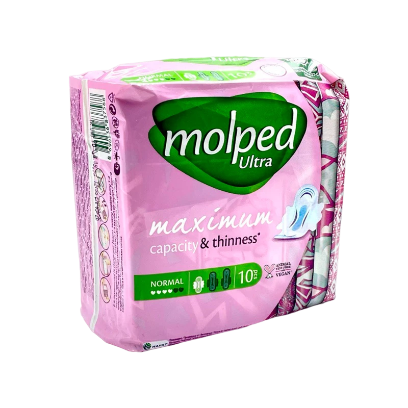Прокладки MOLPED Ultra Normal Wings 4 кап N10 Прокладки MOLPED Ultra Normal Wings 4 кап N10