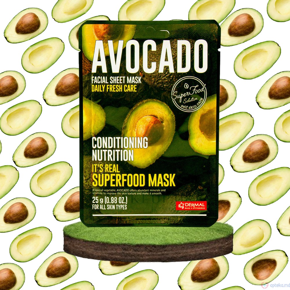 Dermal Masca pentru fata cu extract de avocado 25 g