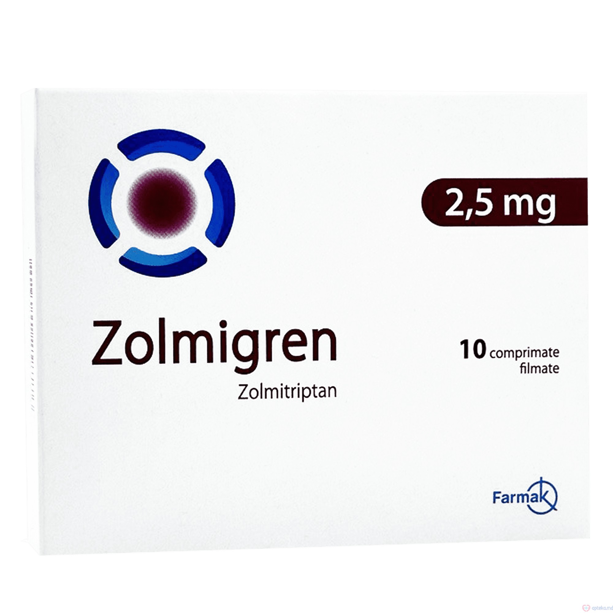 Zolmigren comprimate filmate 2,5 mg N10