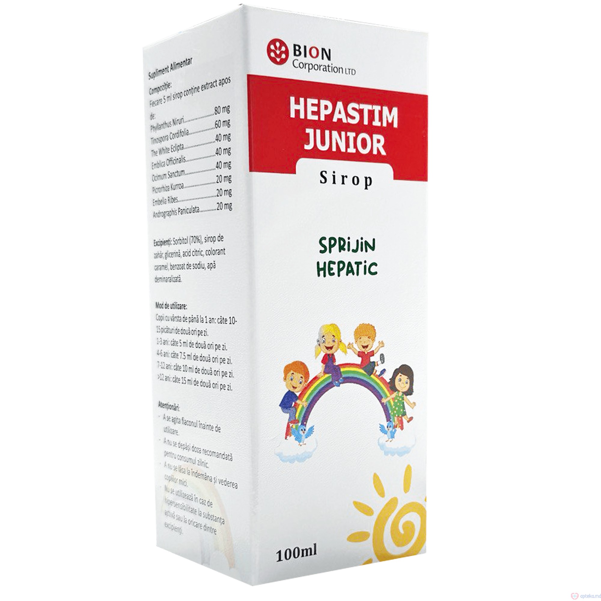 Hepastim Junior sirop 100 ml N1