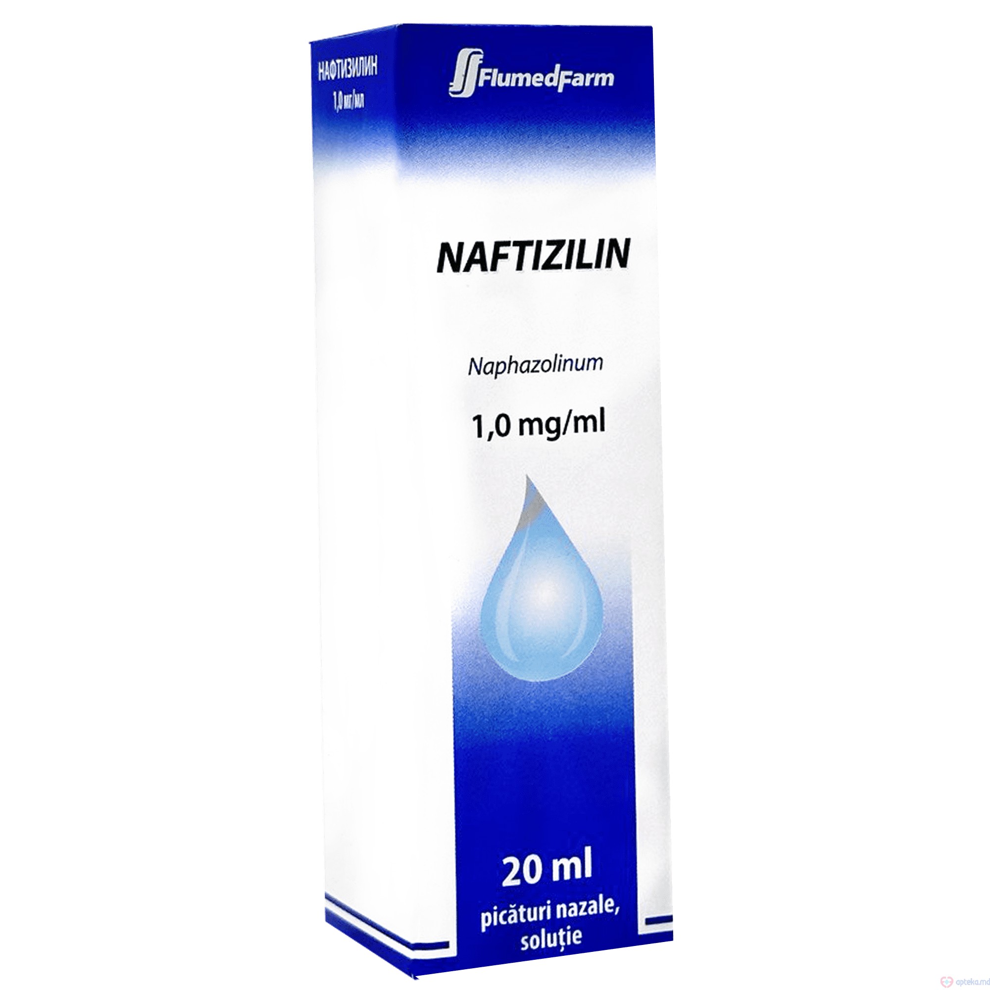 Naftizilin picaturi nazale solutie 1 mg/ml 20 ml N1