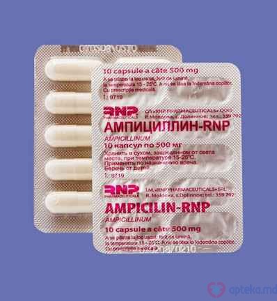 Ampicilin-RNP 500 mg caps. 500 mg N10x10