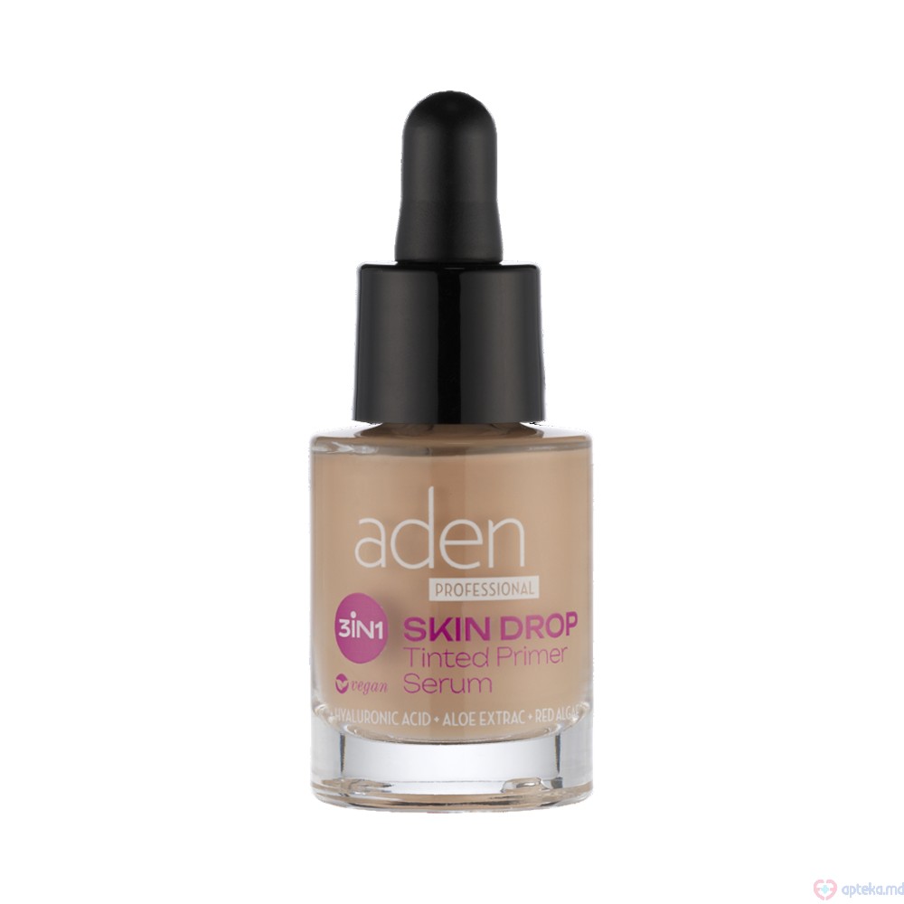 Aden Сыворотка-праймер для лица 3в1 Skin Drop Tinted Primer Serum 15мл