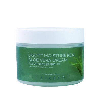 Jigott Crema hidratanta cu extract de aloe vera Moisture Real Aloe Vera Cream 150 ml