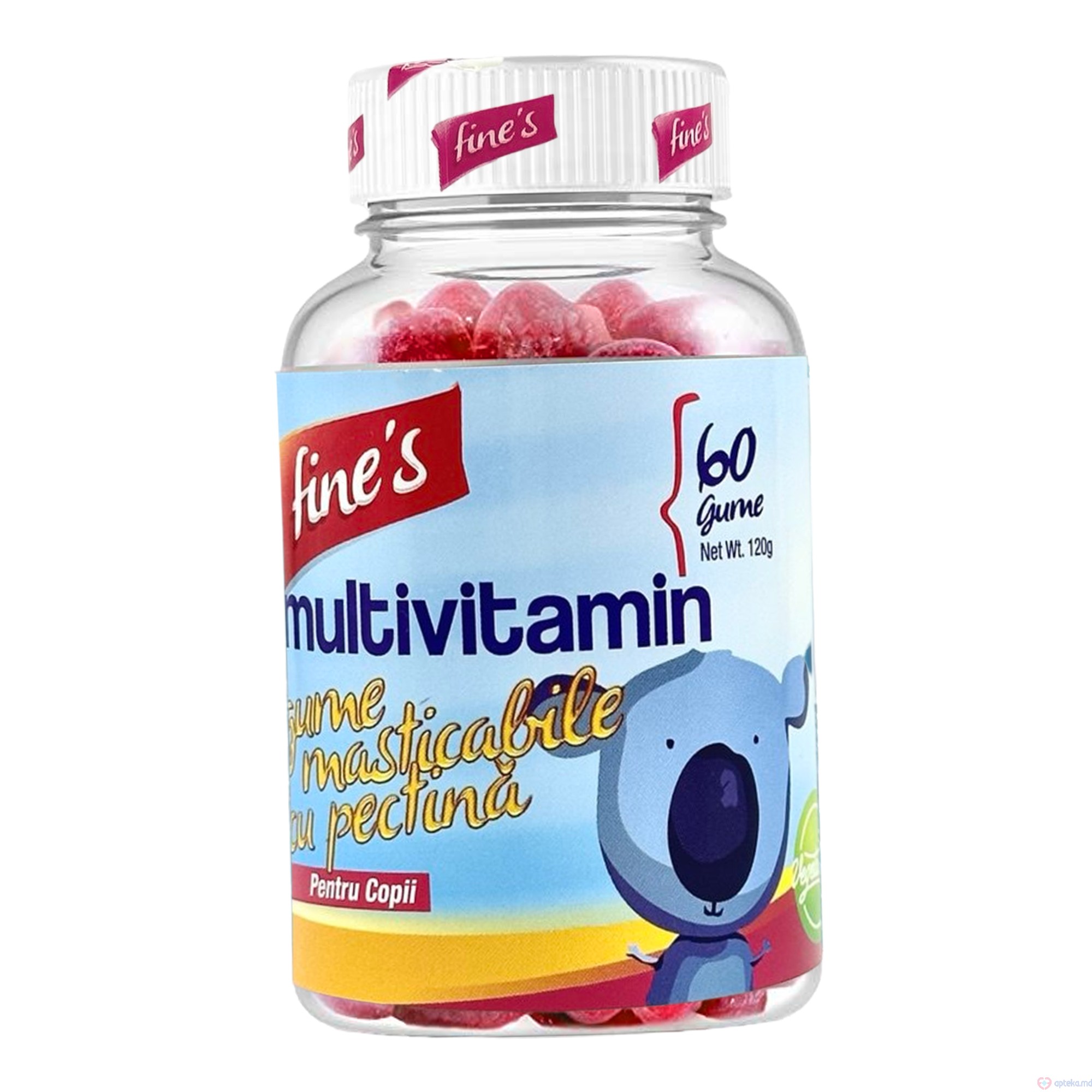 Fine's Multivitamin gume masticabile cu pectina N60