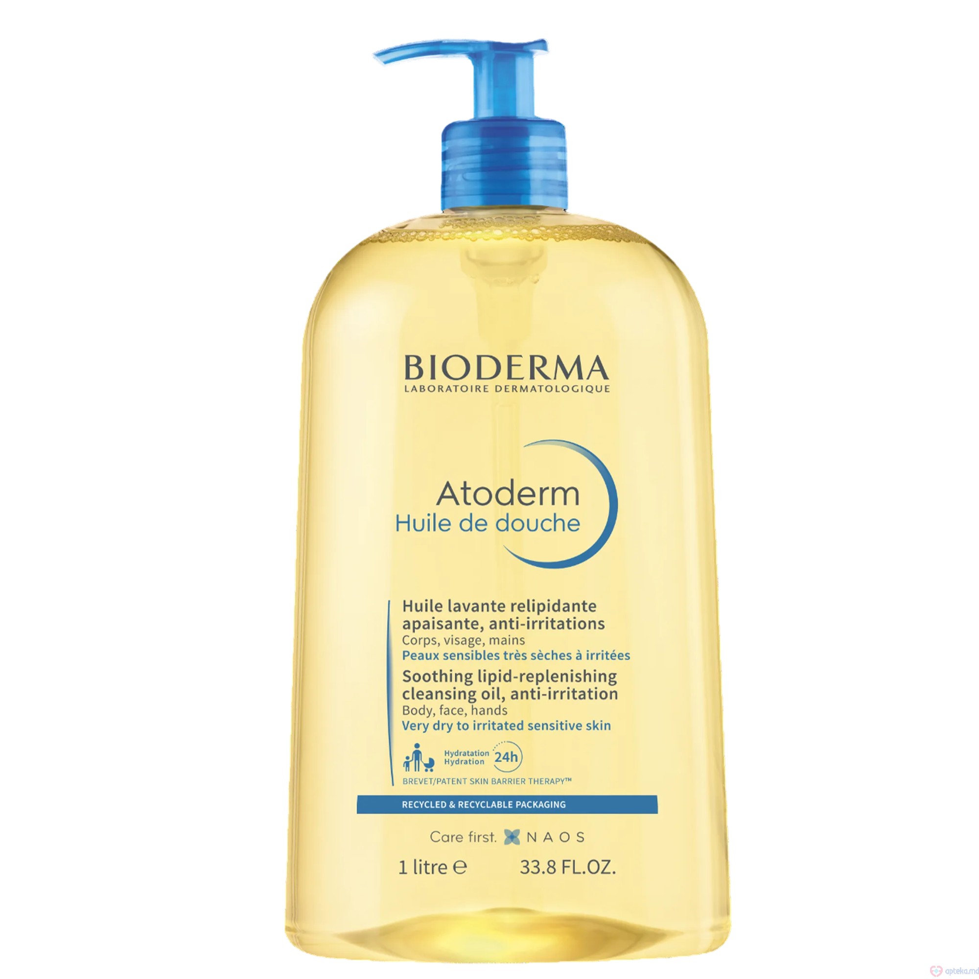 Bioderma Atoderm масло для душа 1л