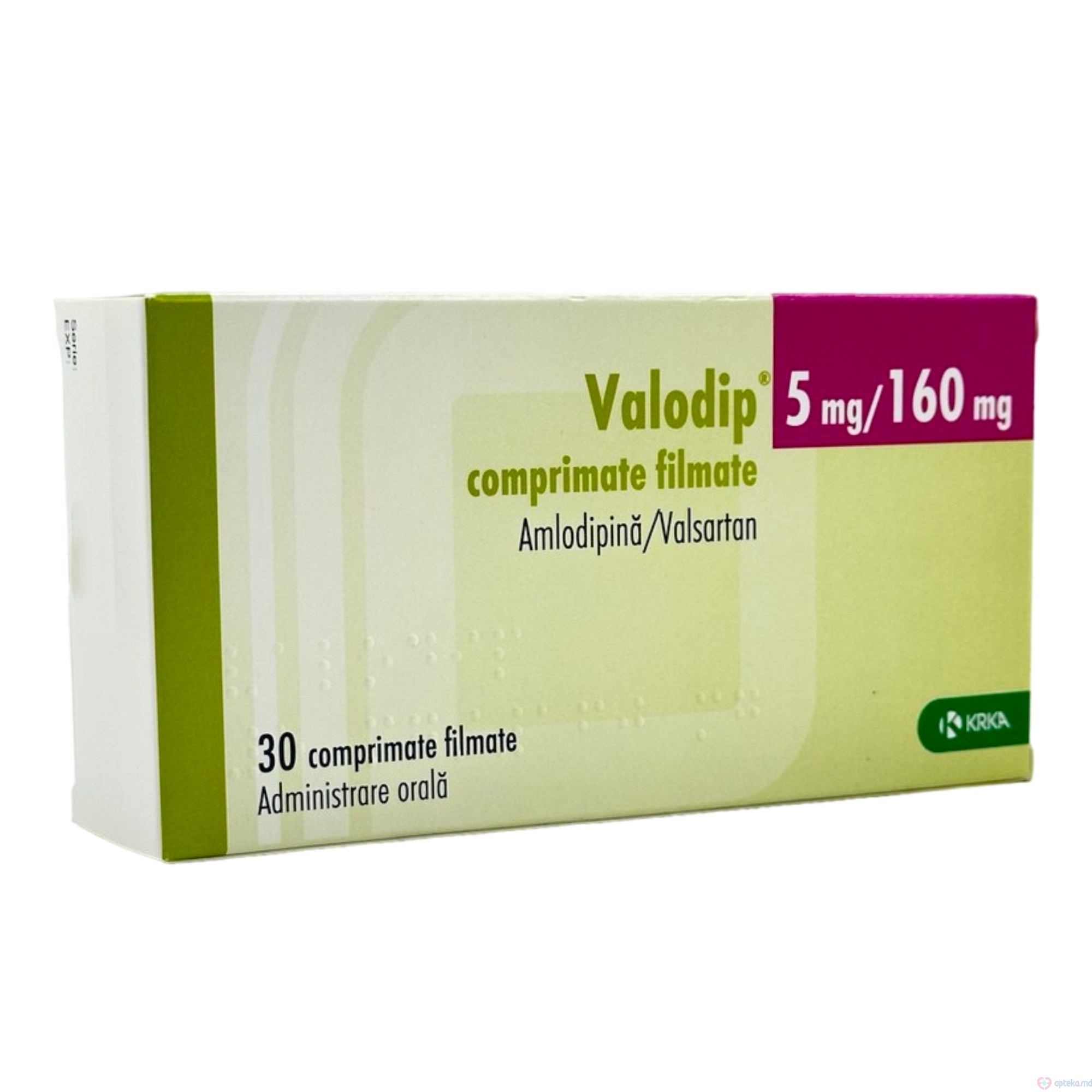 Valodip comprimate filmate 5 mg + 160 mg N10x3